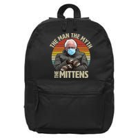 Funny Bernie Sanders Meme The Man The Myth The Mittens 16 in Basic Backpack