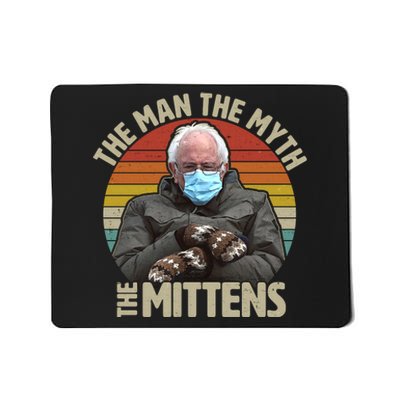 Funny Bernie Sanders Meme The Man The Myth The Mittens Mousepad