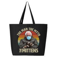 Funny Bernie Sanders Meme The Man The Myth The Mittens 25L Jumbo Tote