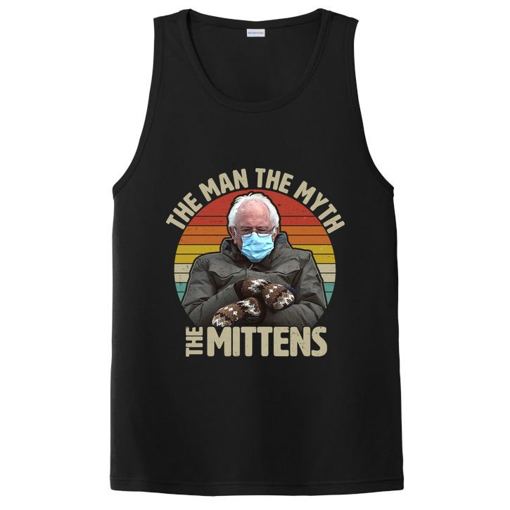 Funny Bernie Sanders Meme The Man The Myth The Mittens PosiCharge Competitor Tank