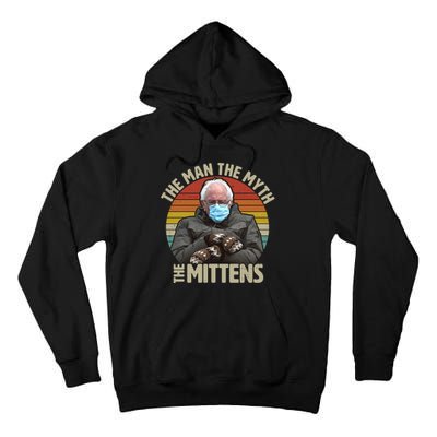 Funny Bernie Sanders Meme The Man The Myth The Mittens Tall Hoodie