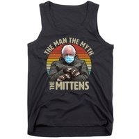 Funny Bernie Sanders Meme The Man The Myth The Mittens Tank Top