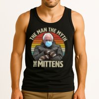 Funny Bernie Sanders Meme The Man The Myth The Mittens Tank Top
