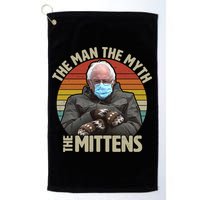 Funny Bernie Sanders Meme The Man The Myth The Mittens Golf Towel