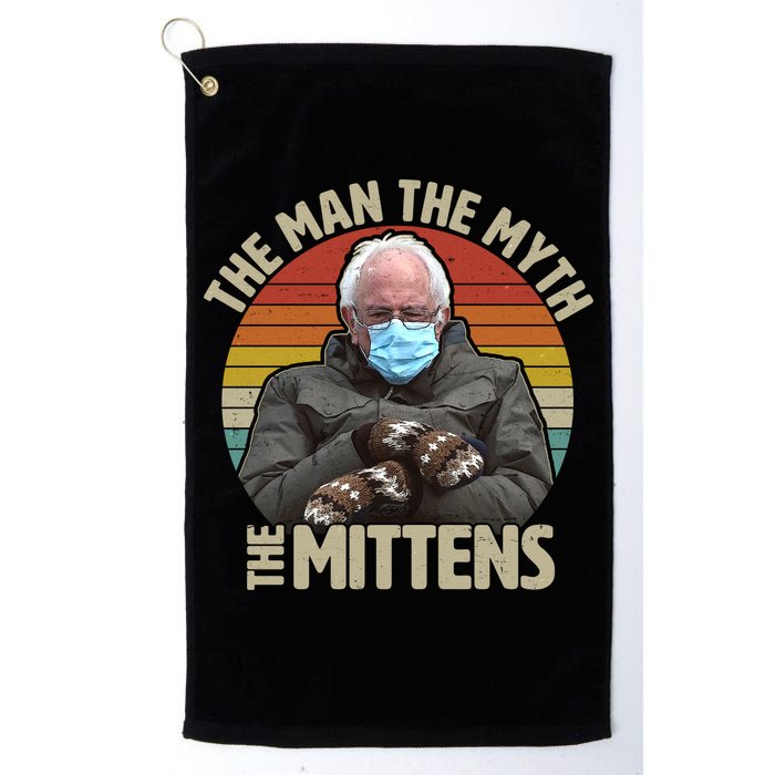 Funny Bernie Sanders Meme The Man The Myth The Mittens Golf Towel