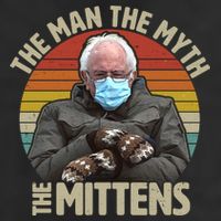 Funny Bernie Sanders Meme The Man The Myth The Mittens Golf Towel