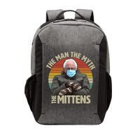 Funny Bernie Sanders Meme The Man The Myth The Mittens Vector Backpack
