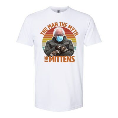 Funny Bernie Sanders Meme The Man The Myth The Mittens Softstyle CVC T-Shirt