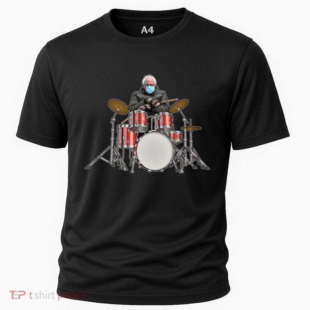 Funny Bernie Sanders Mittens Meme Drummer Performance Shirt