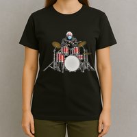 Funny Bernie Sanders Mittens Meme Drummer T-Shirt