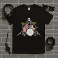 Funny Bernie Sanders Mittens Meme Drummer T-Shirt
