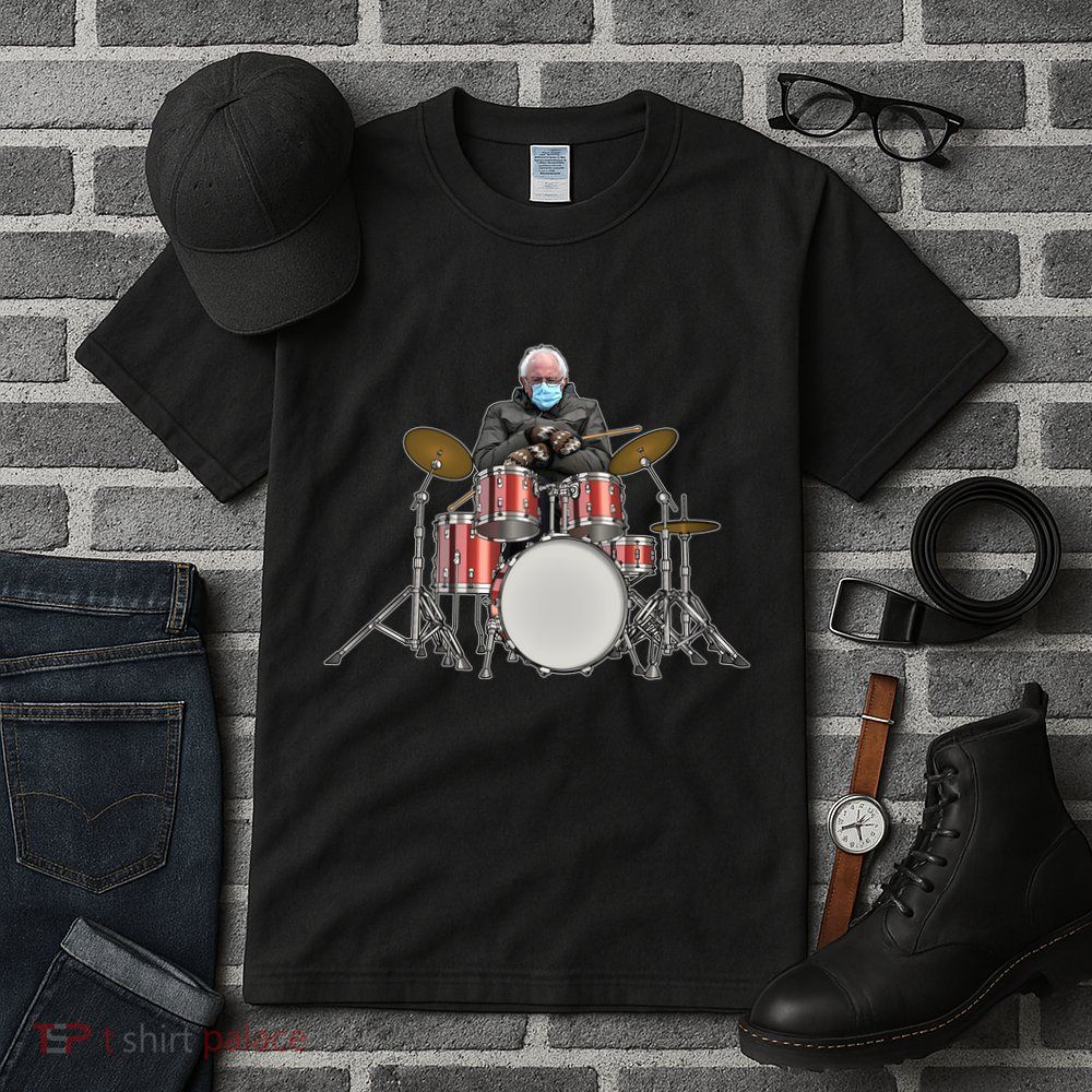 Funny Bernie Sanders Mittens Meme Drummer Tall T-Shirt