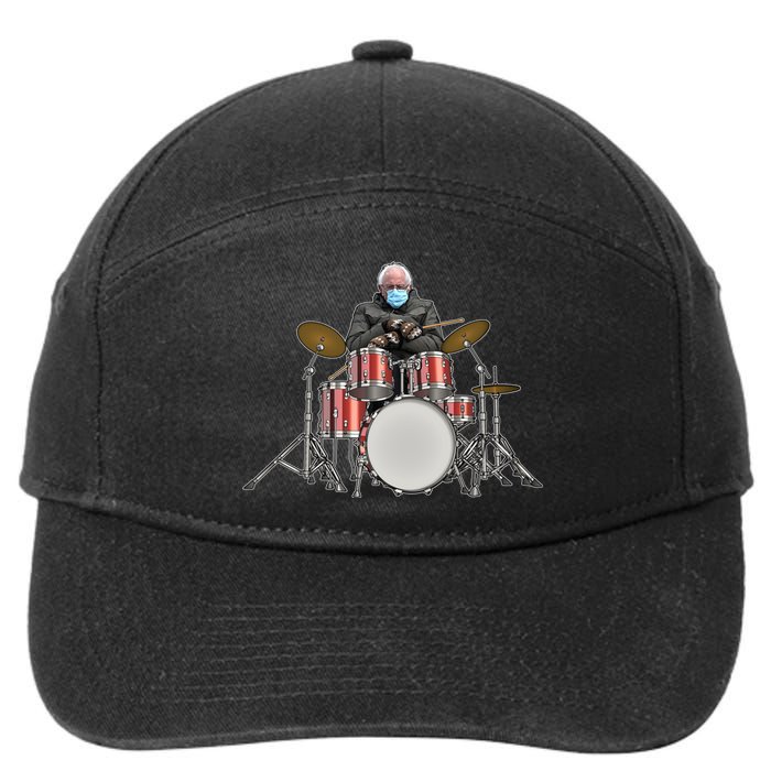 Funny Bernie Sanders Mittens Meme Drummer 7-Panel Snapback Hat