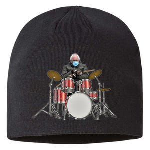 Funny Bernie Sanders Mittens Meme Drummer Sustainable Beanie