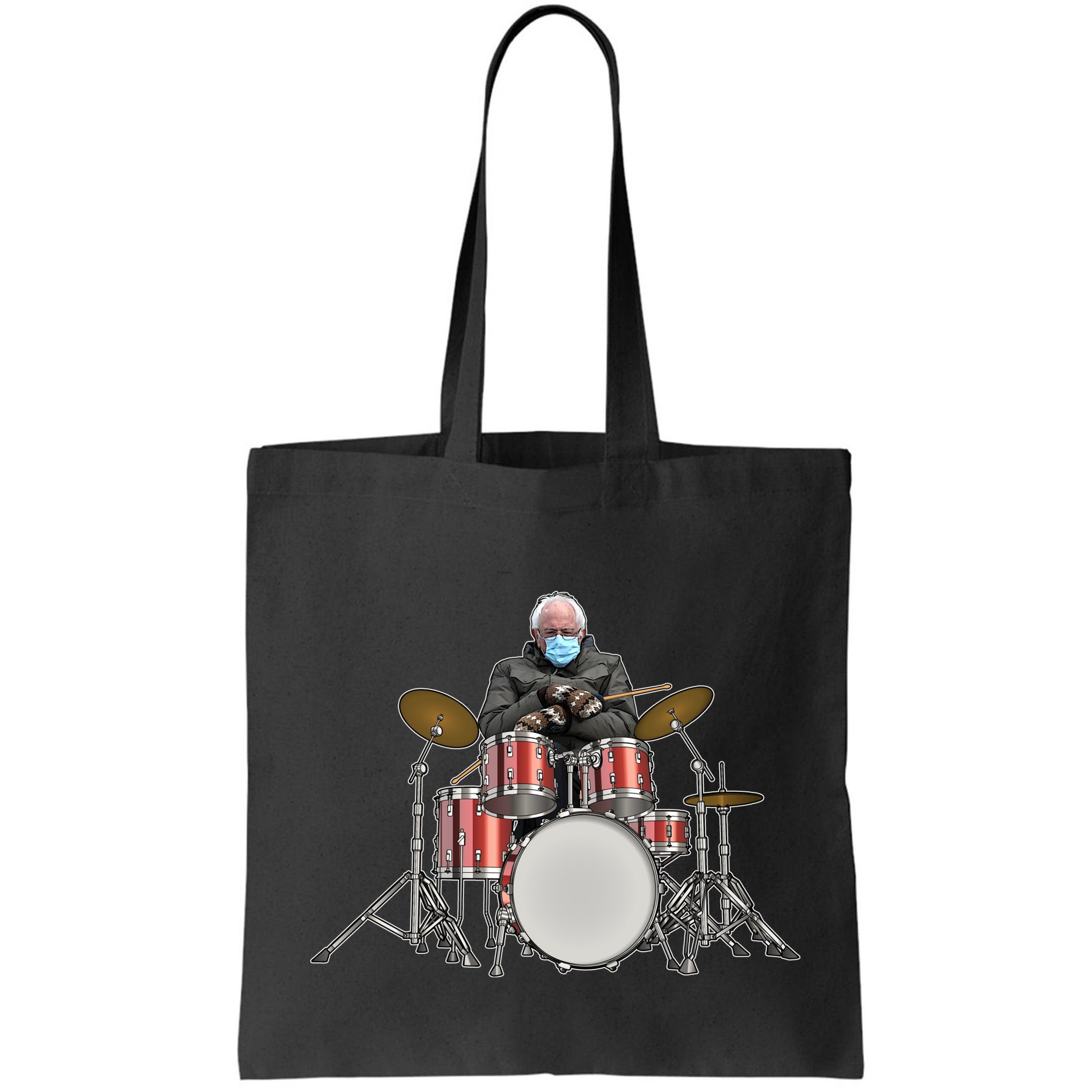Funny Bernie Sanders Mittens Meme Drummer Bag