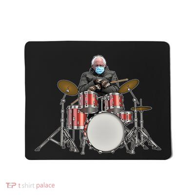 Funny Bernie Sanders Mittens Meme Drummer Mousepad