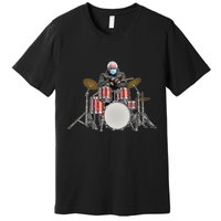 Funny Bernie Sanders Mittens Meme Drummer Premium T-Shirt