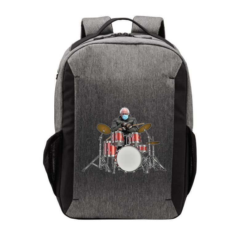 Funny Bernie Sanders Mittens Meme Drummer Vector Backpack