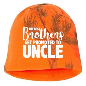 Funny Best Brothers Get Promoted To Uncle Kati - Camo Knit Beanie