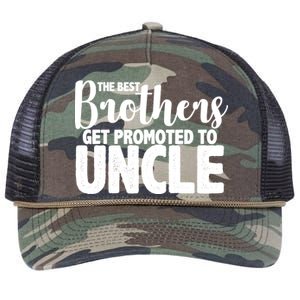 Funny Best Brothers Get Promoted To Uncle Retro Rope Trucker Hat Cap