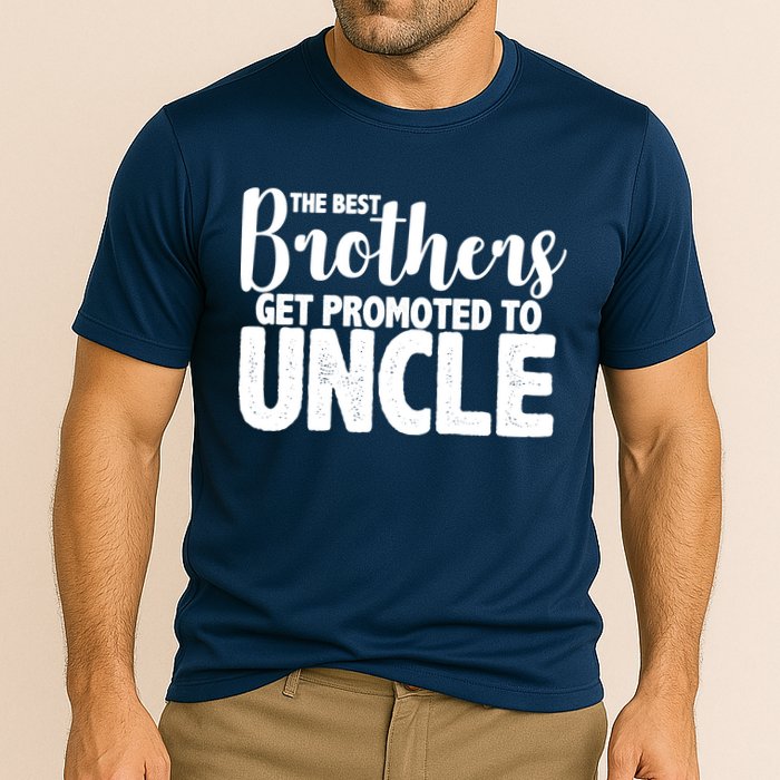 Funny Best Brothers Get Promoted To Uncle Cooling Performance Crew T-Shirt