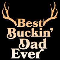 Funny Best Buckin Dad Ever Drawstring Bag