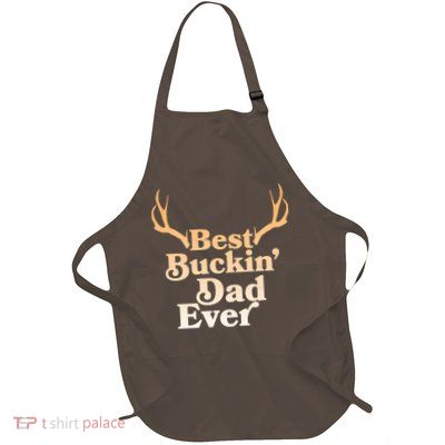 Funny Best Buckin Dad Ever Full-Length Apron With Pockets