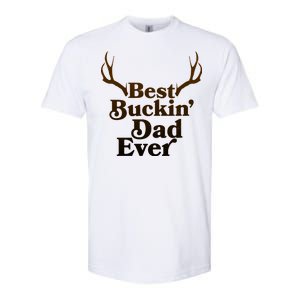 Funny Best Buckin Dad Ever Softstyle CVC T-Shirt