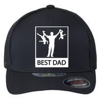 Funny Best Dad Flexfit Unipanel Trucker Cap