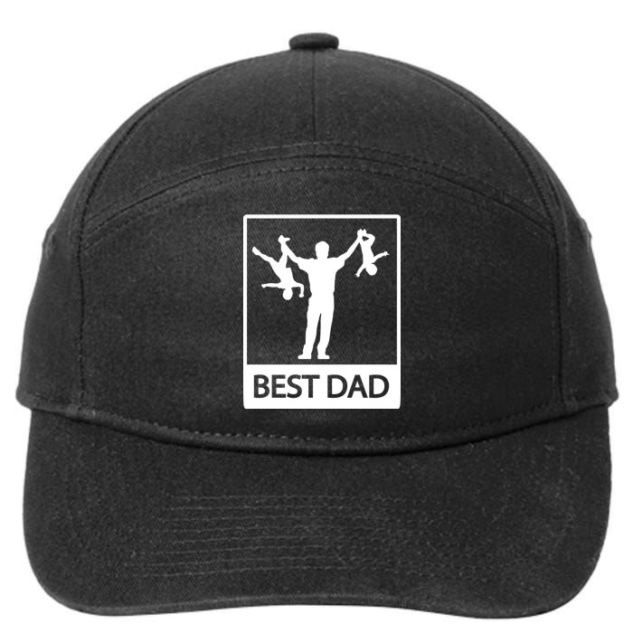 Funny Best Dad 7-Panel Snapback Hat