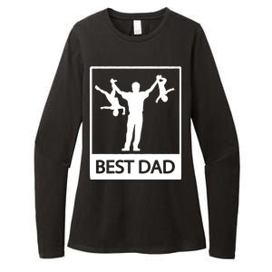 Funny Best Dad Womens CVC Long Sleeve Shirt