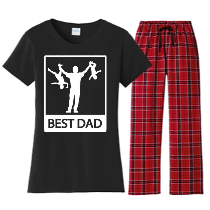 Funny Best Dad Women's Flannel Pajama Set