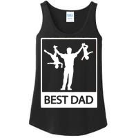 Funny Best Dad Ladies Essential Tank