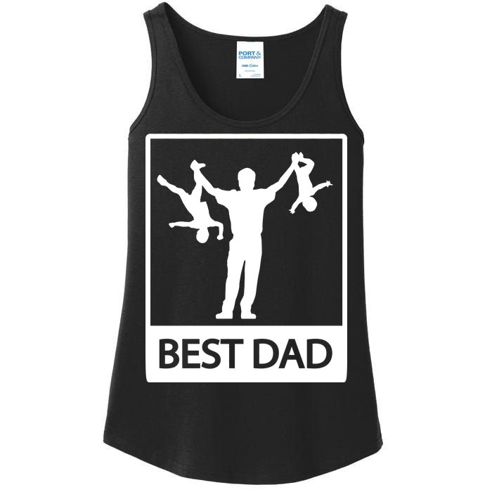 Funny Best Dad Ladies Essential Tank