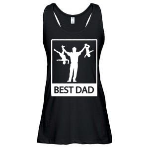 Funny Best Dad Ladies Essential Flowy Tank