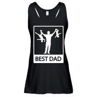 Funny Best Dad Ladies Essential Flowy Tank