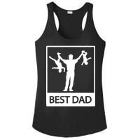 Funny Best Dad Ladies PosiCharge Competitor Racerback Tank