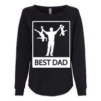 Funny Best Dad Womens California Wash Sweatshirt