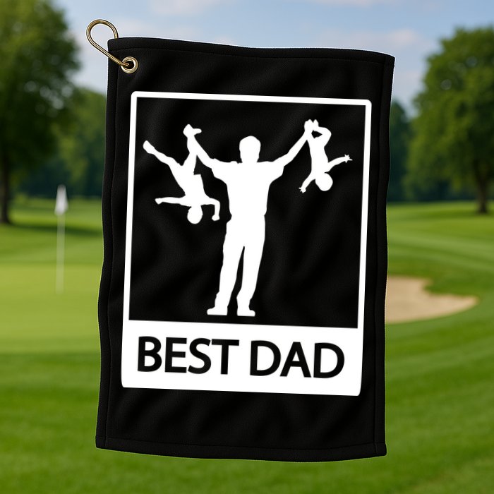 Funny Best Dad Golf Towel