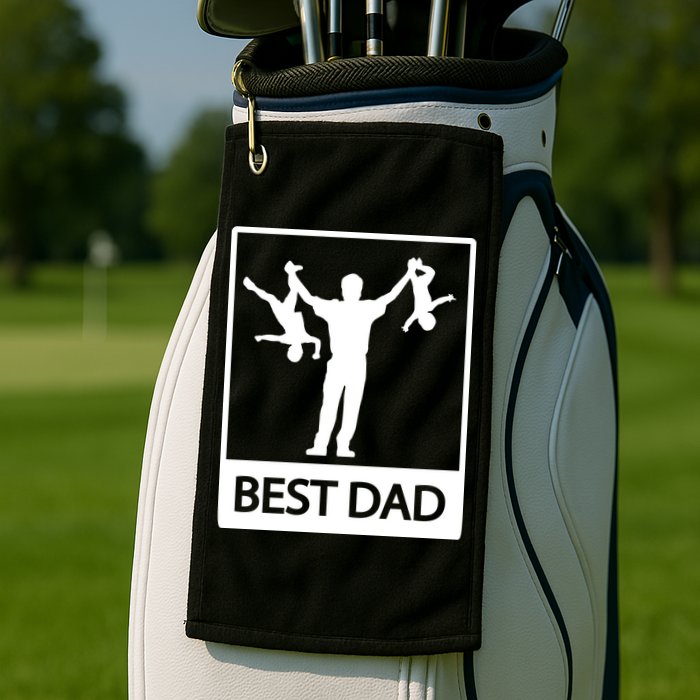 Funny Best Dad Golf Towel
