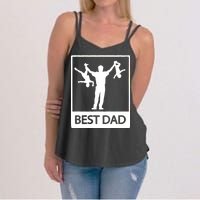 Funny Best Dad Women's Strappy Tank