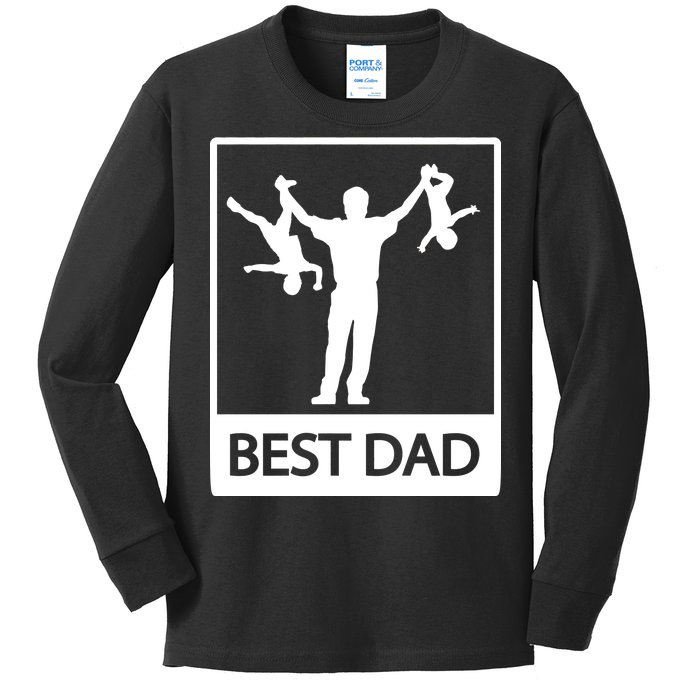 Funny Best Dad Kids Long Sleeve Shirt