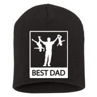 Funny Best Dad Short Acrylic Beanie