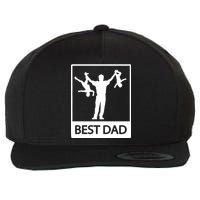 Funny Best Dad Wool Snapback Cap