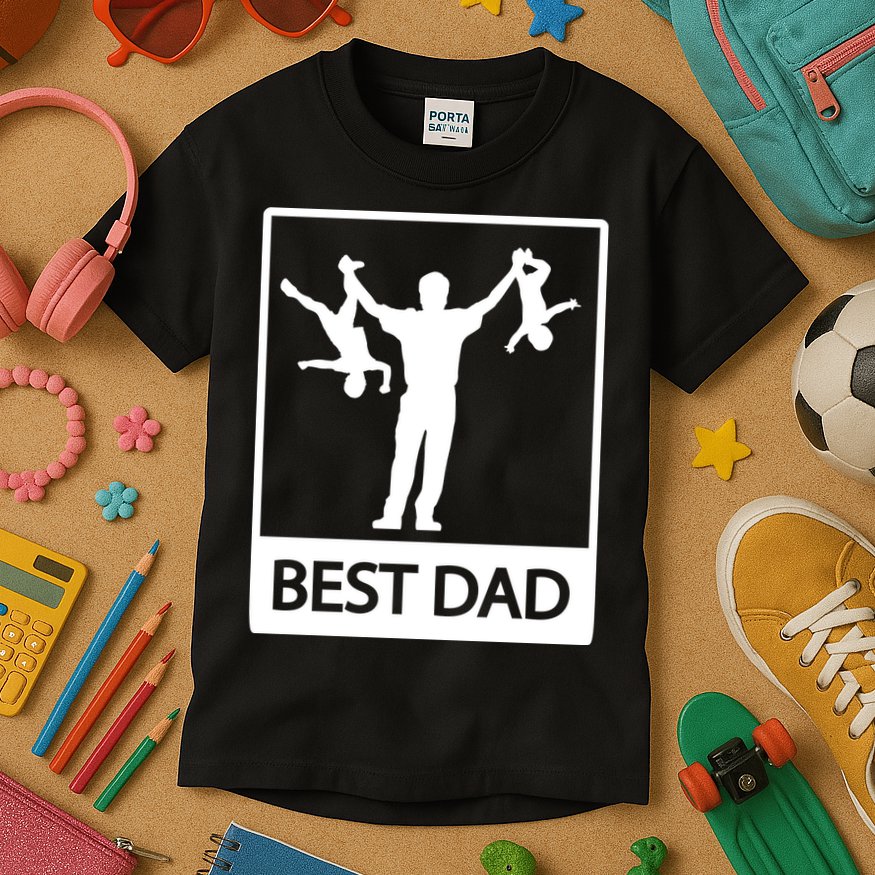 Funny Best Dad Kids T-Shirt
