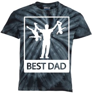 Funny Best Dad Kids Tie-Dye T-Shirt