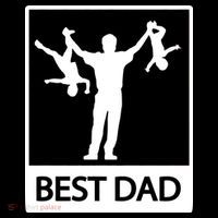 Funny Best Dad Zip Tote Bag