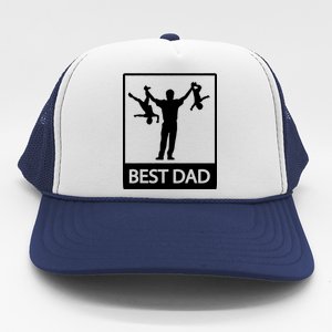 Funny Best Dad Trucker Hat