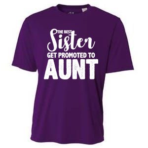 Funny Best Sister Get Promoted To Aunt Cooling Performance Crew T-Shirt