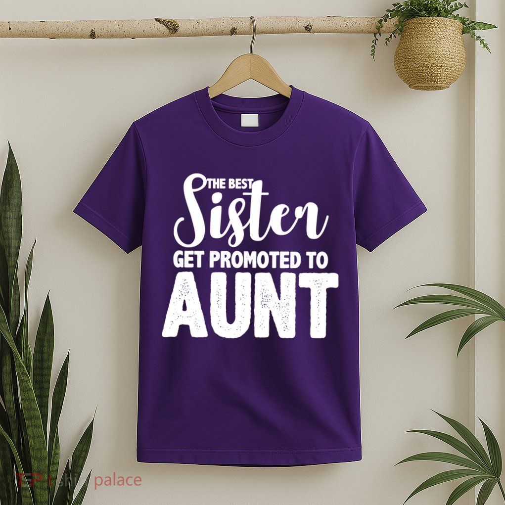 Funny Best Sister Get Promoted To Aunt T-Shirt
